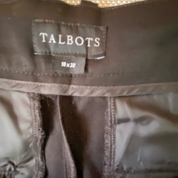 Talbots Womens Black Straight Leg Tall-10X32 Stretch Office Event Classic Pants - Picture 9 of 15
